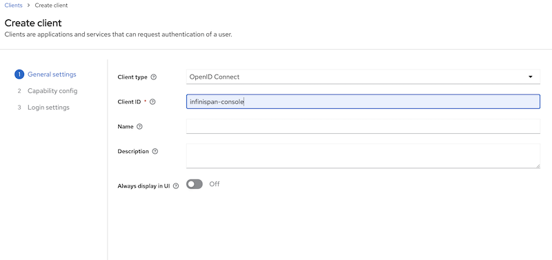 create client