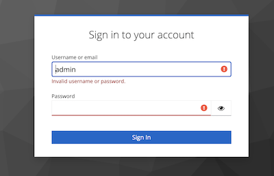 Sign In Screen