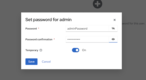 admin password