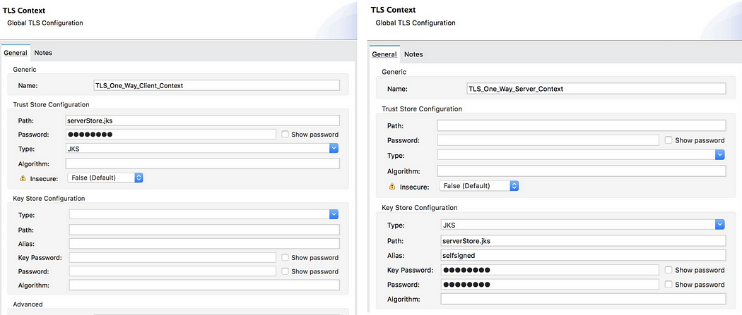 one-way for TLS and HTTPS