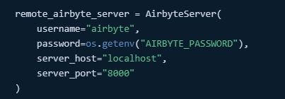 Konfiguracja AirbyteServer