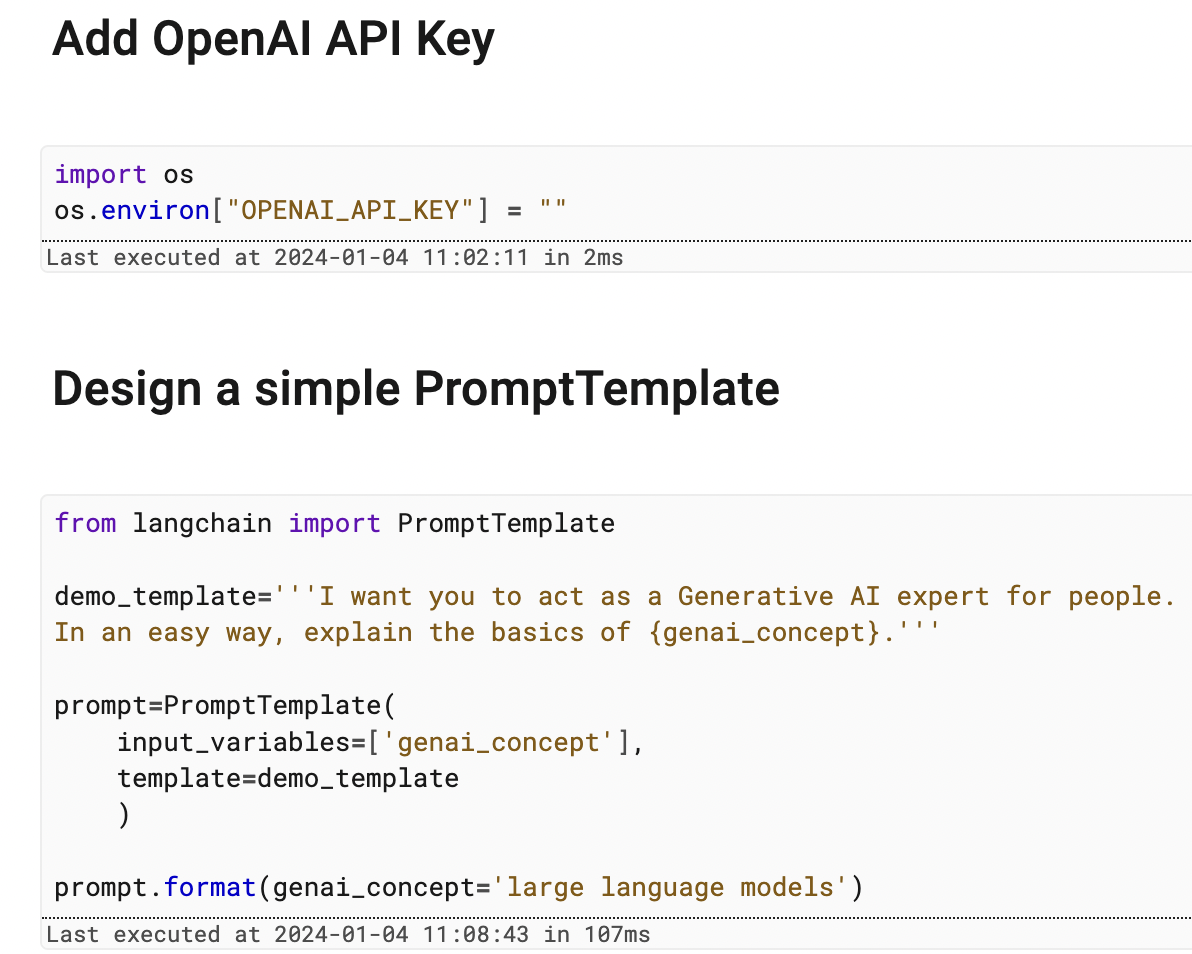 add openAI API key