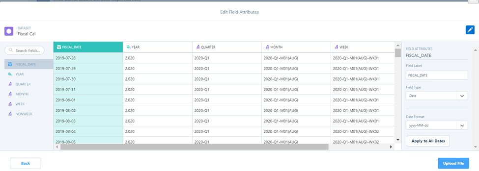 edit field attributes