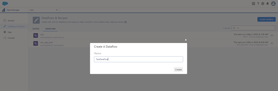 create a dataflow