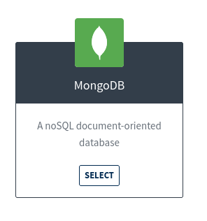 select the MongoDB plugin