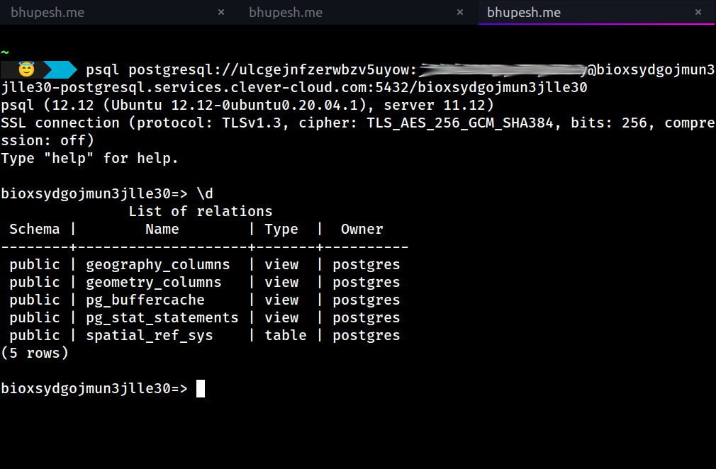 PSQL CLI tool