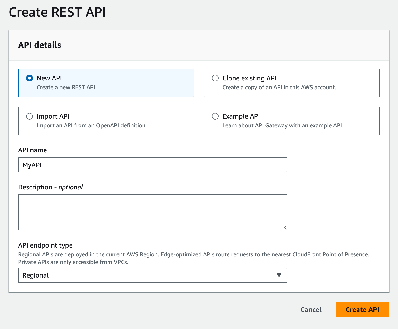 Create REST API