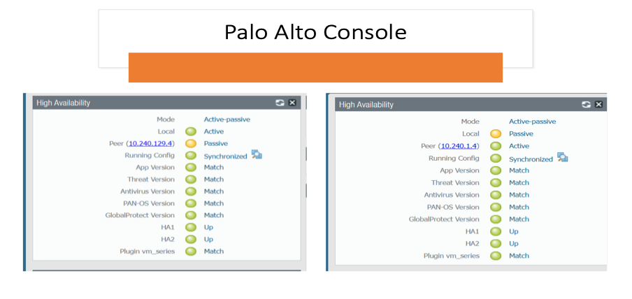 Palo Alto console