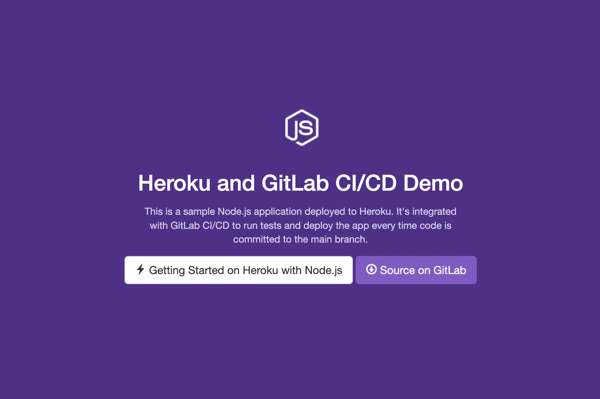 Heroku demo app