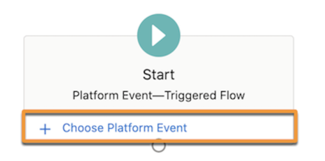 Start platform event — triggered flow