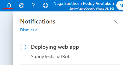 Notifications option