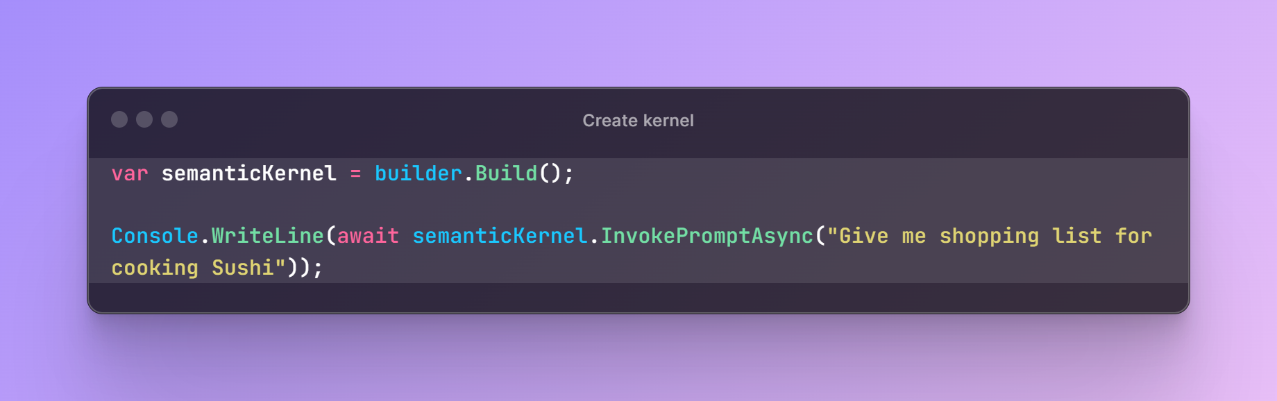 Use Kernel To Invoke the LLM Models