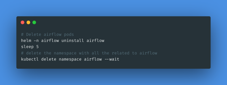 Delete the Airflow Instance