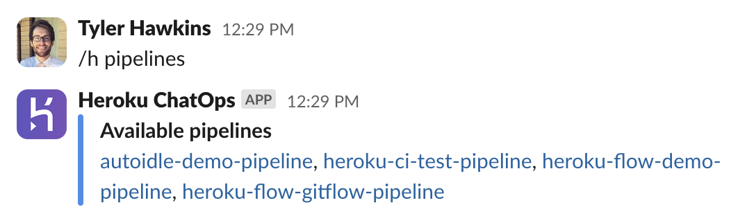 View all pipelines