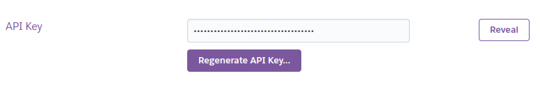 regenerate API Key