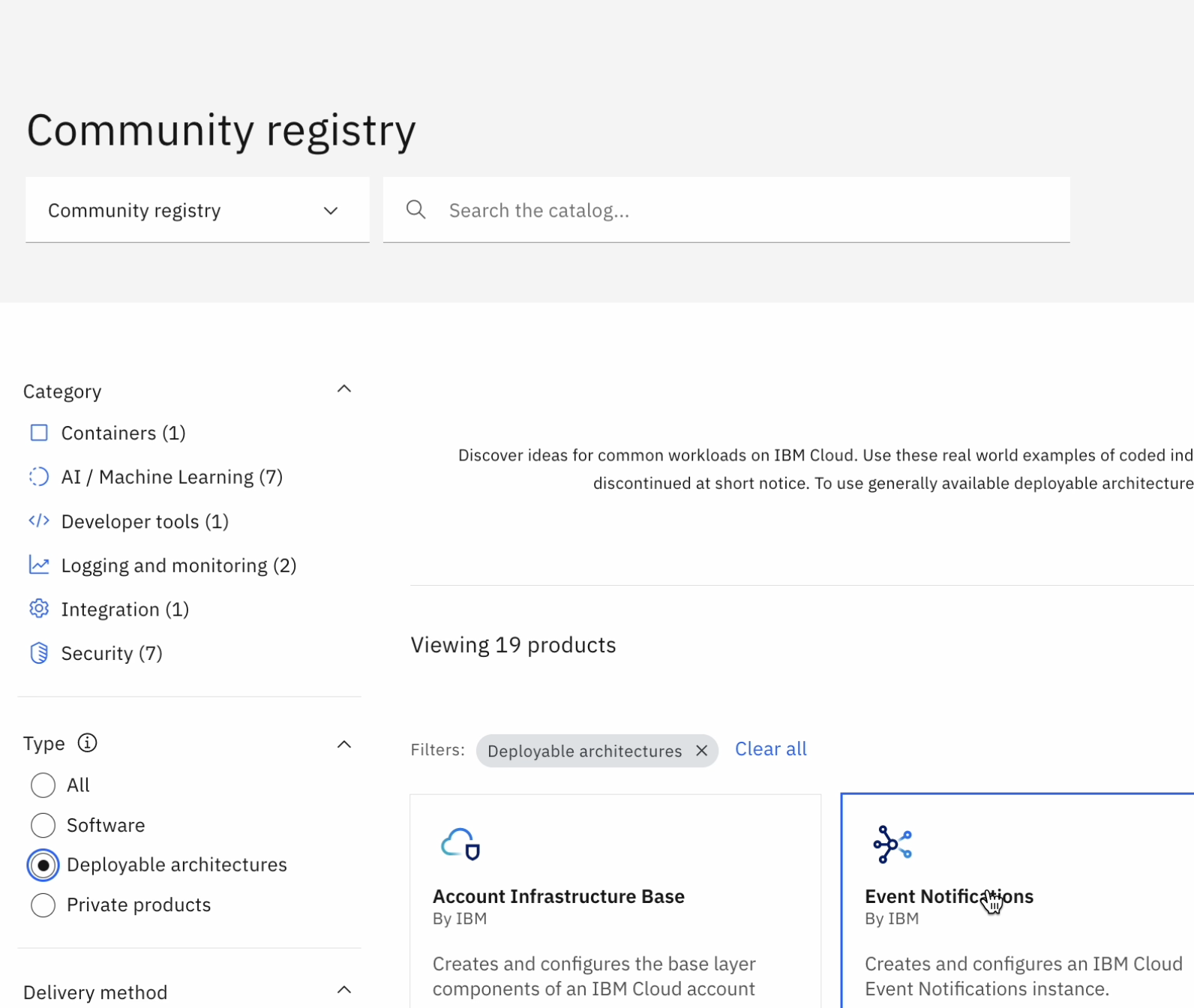 community registry