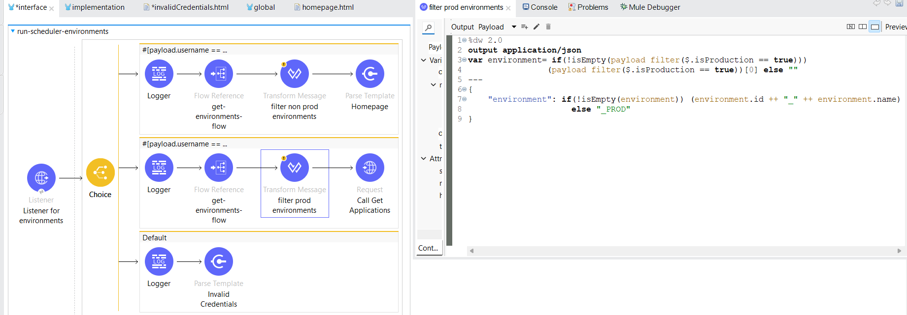 User sign-in using Prod environment credentials