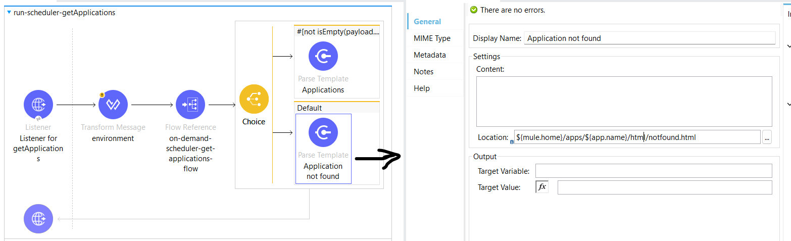 Applications not found