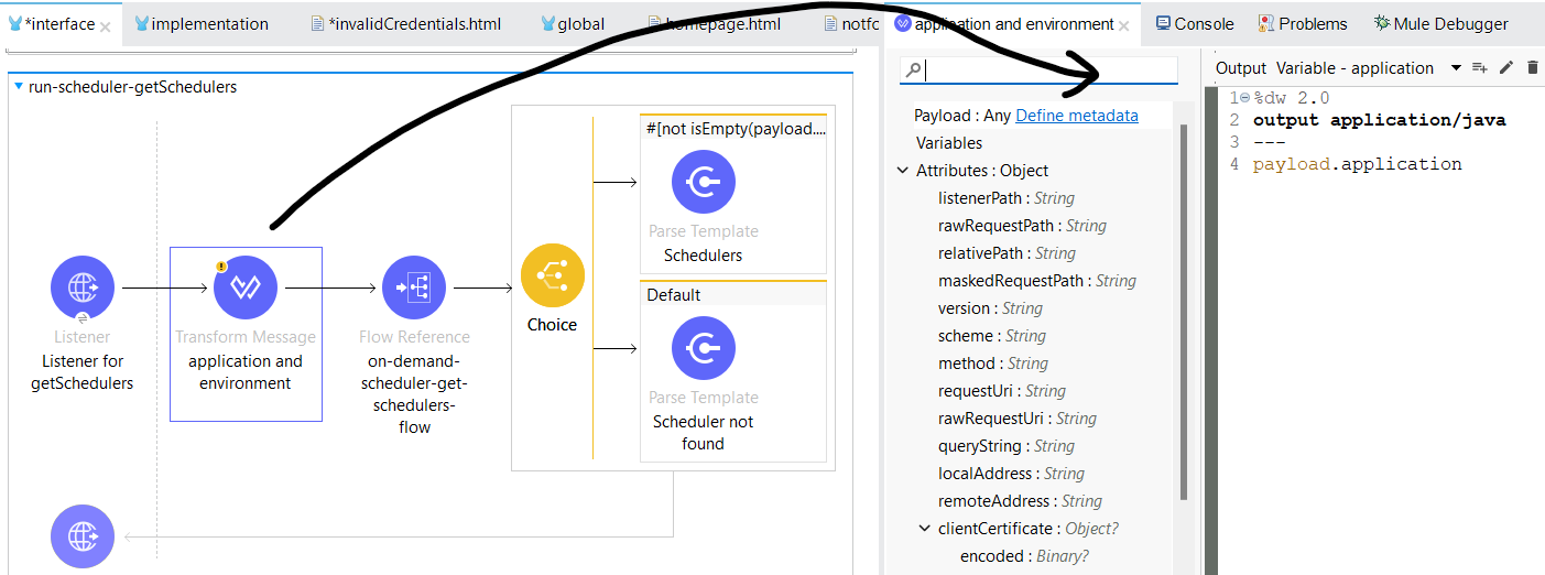 Call the sub-flow for fetching the list of schedulers