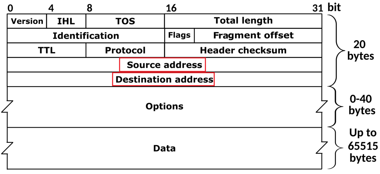 IP header packet