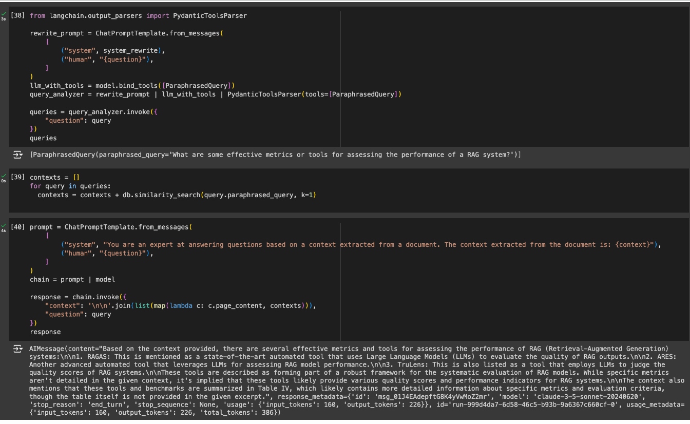 Same example with query rewriting