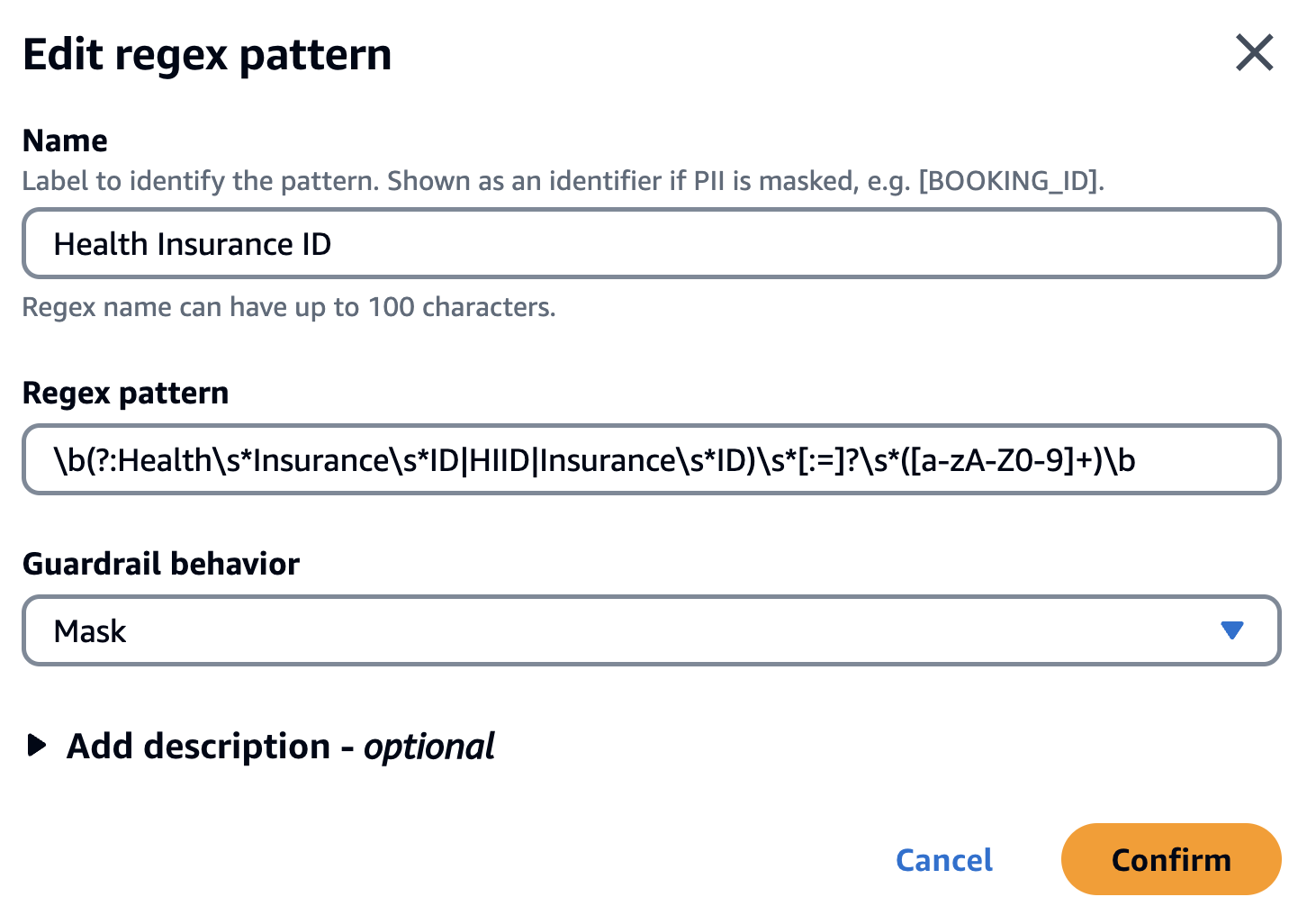 edit regex pattern