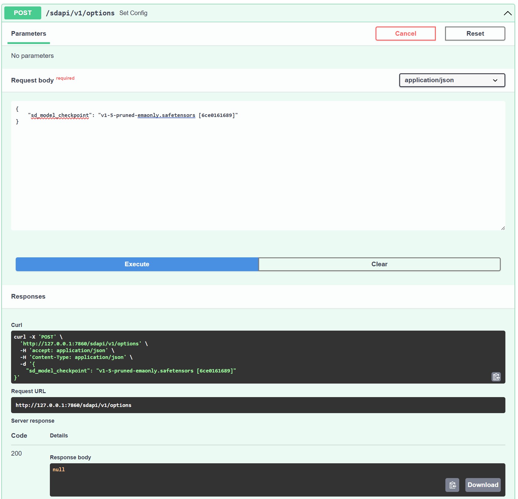 POST type Options API