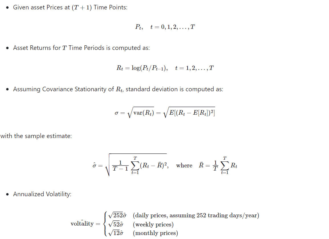 Asset price volatility