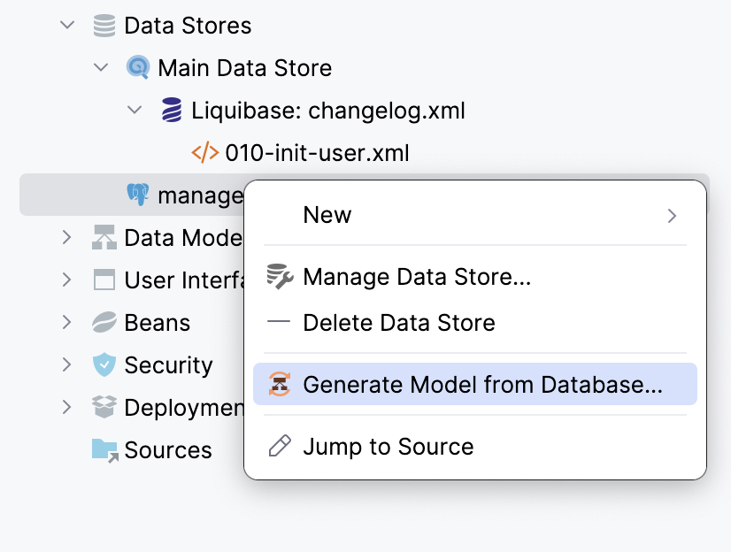 Generate Model from Database