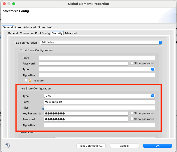 Key Store Configuration