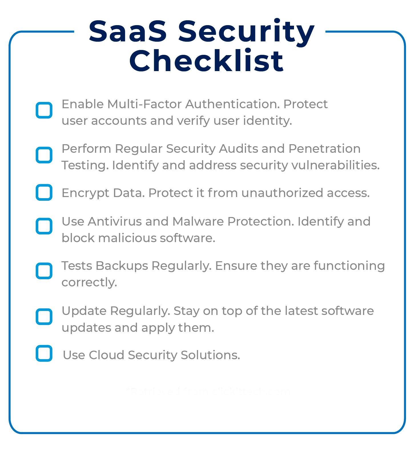 SaaS security checklist