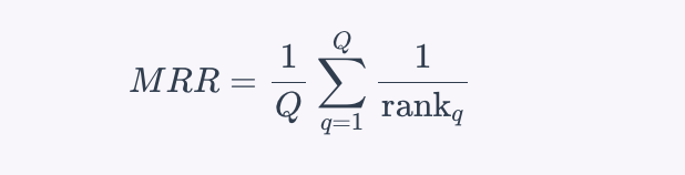 MRR formula