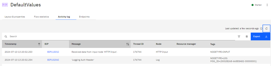 DefaultValues: Export without tag