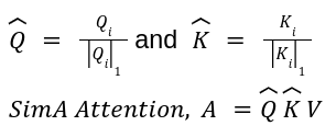 SimA Attention formula