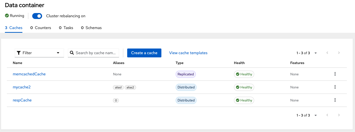 Filtering caches