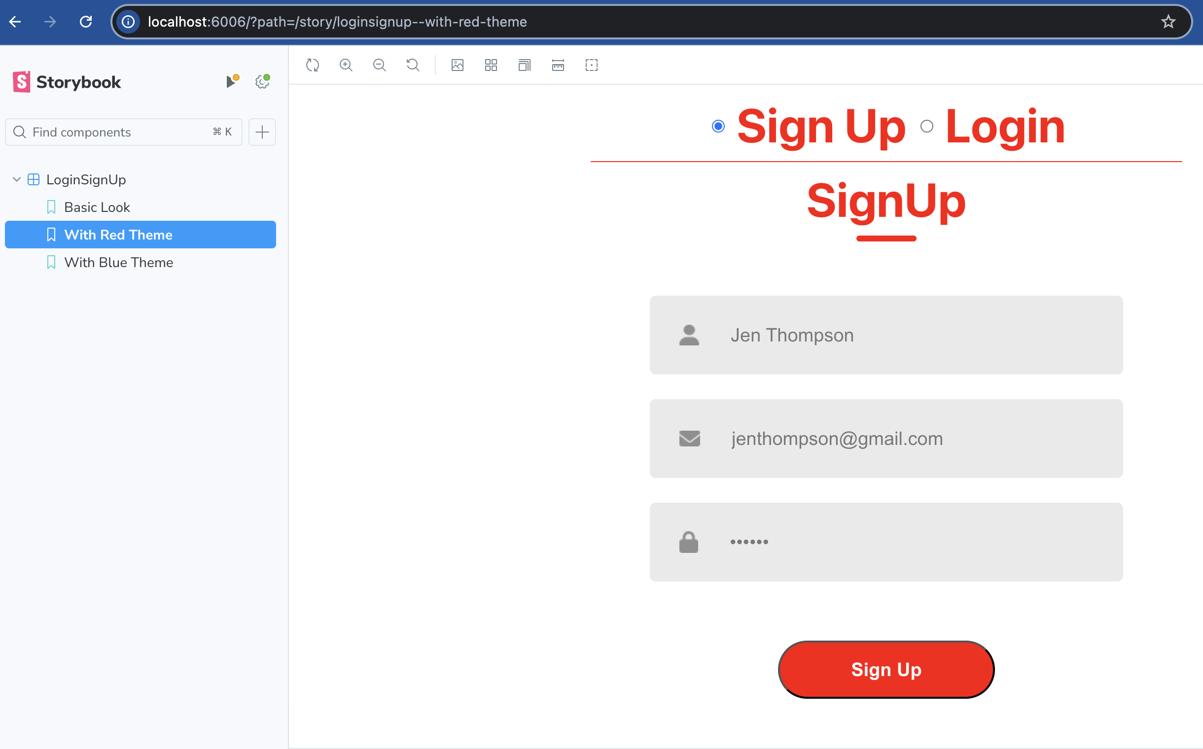 New story With Red Theme