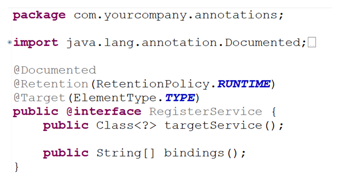 Populating Service Implementation Registry