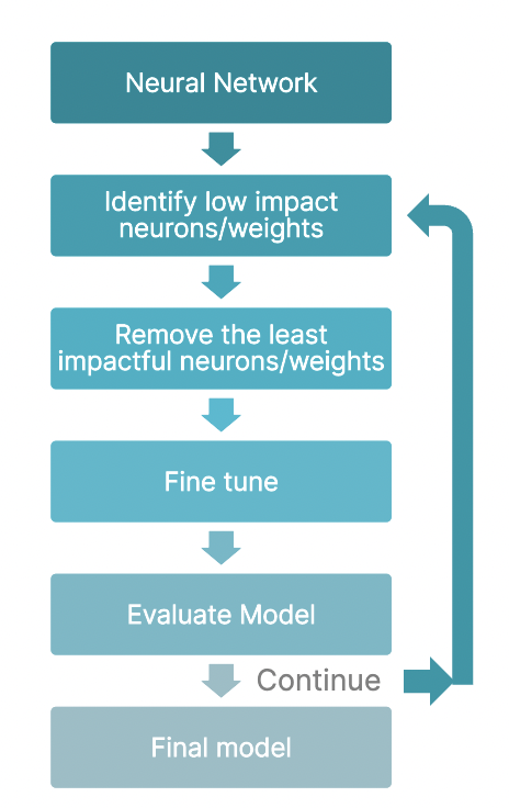 Iterative pruning