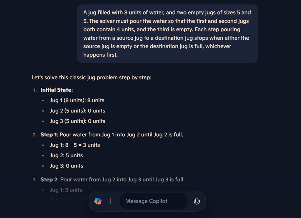 Bing Copilot's response (1/2)