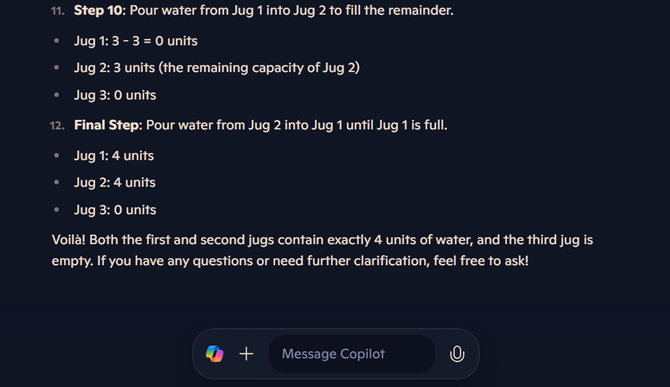 Bing Copilot's response (2/2)