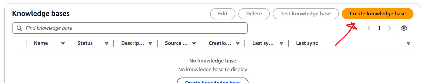Click “Create Knowledge Base” once the page opens
