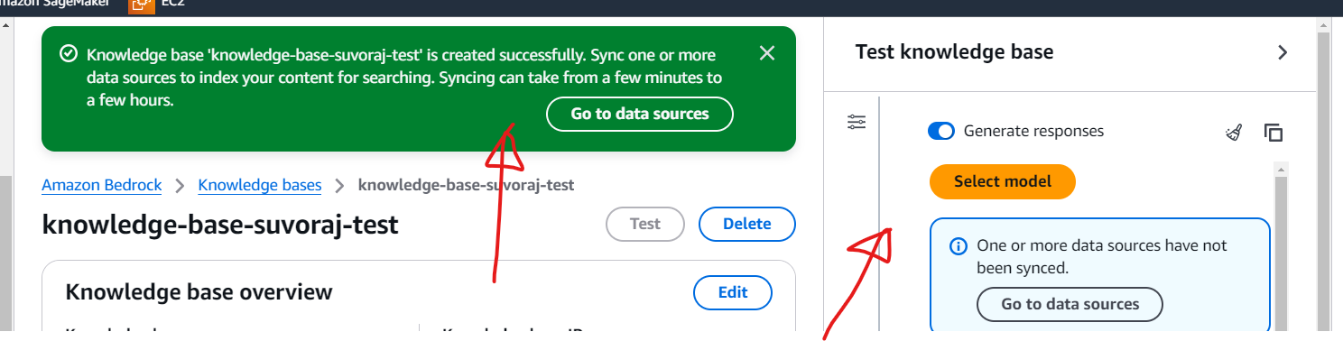 A green banner will appear indicating that the process is successful and you will be automatically redirected to the knowledge base page.