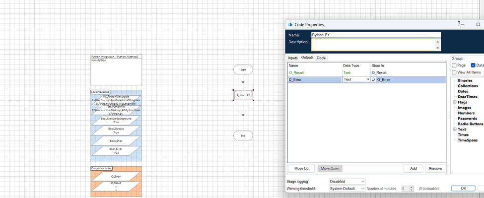 Method 2 Output - O_Result and O_Error