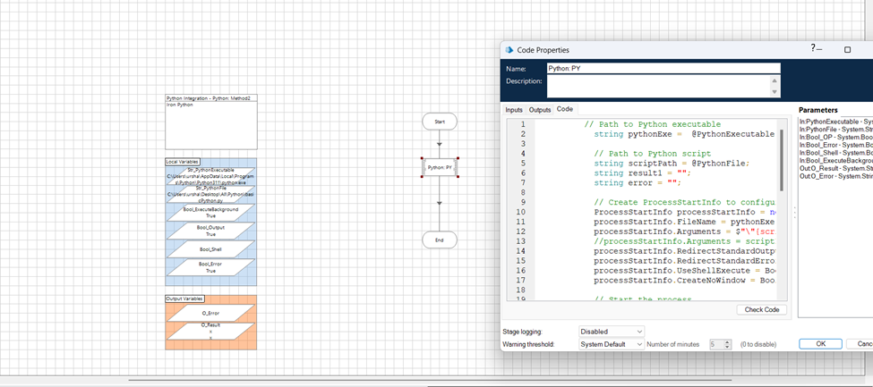 Method 2 Output - Code