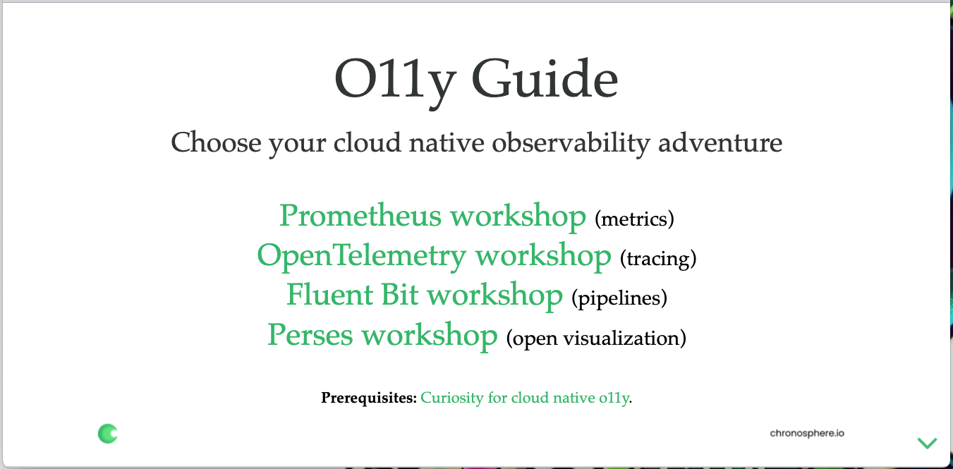 Workshop slide