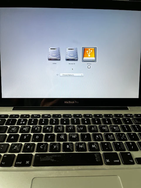 Original Macbook OSX setup installed