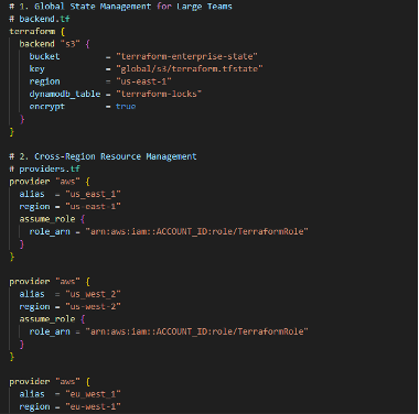 IaC at scale through an example of backend configuration