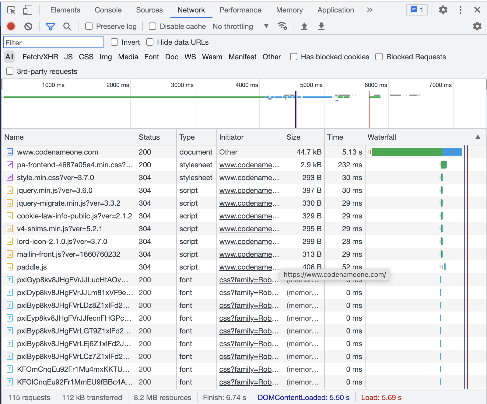 An example of a modern browser 2