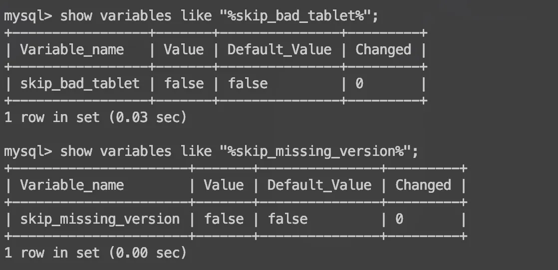 My SQL variables