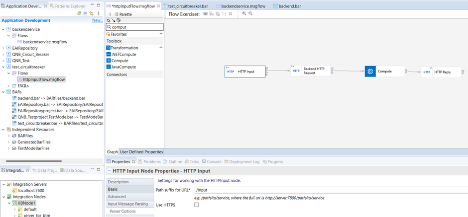 Send an HTTP request to a back-end URL